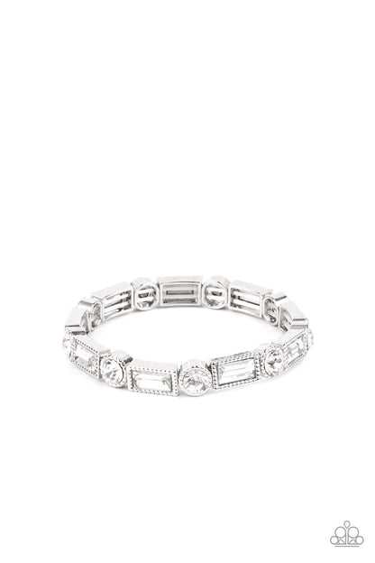 Paparazzi Bracelet - Classic Couture - White