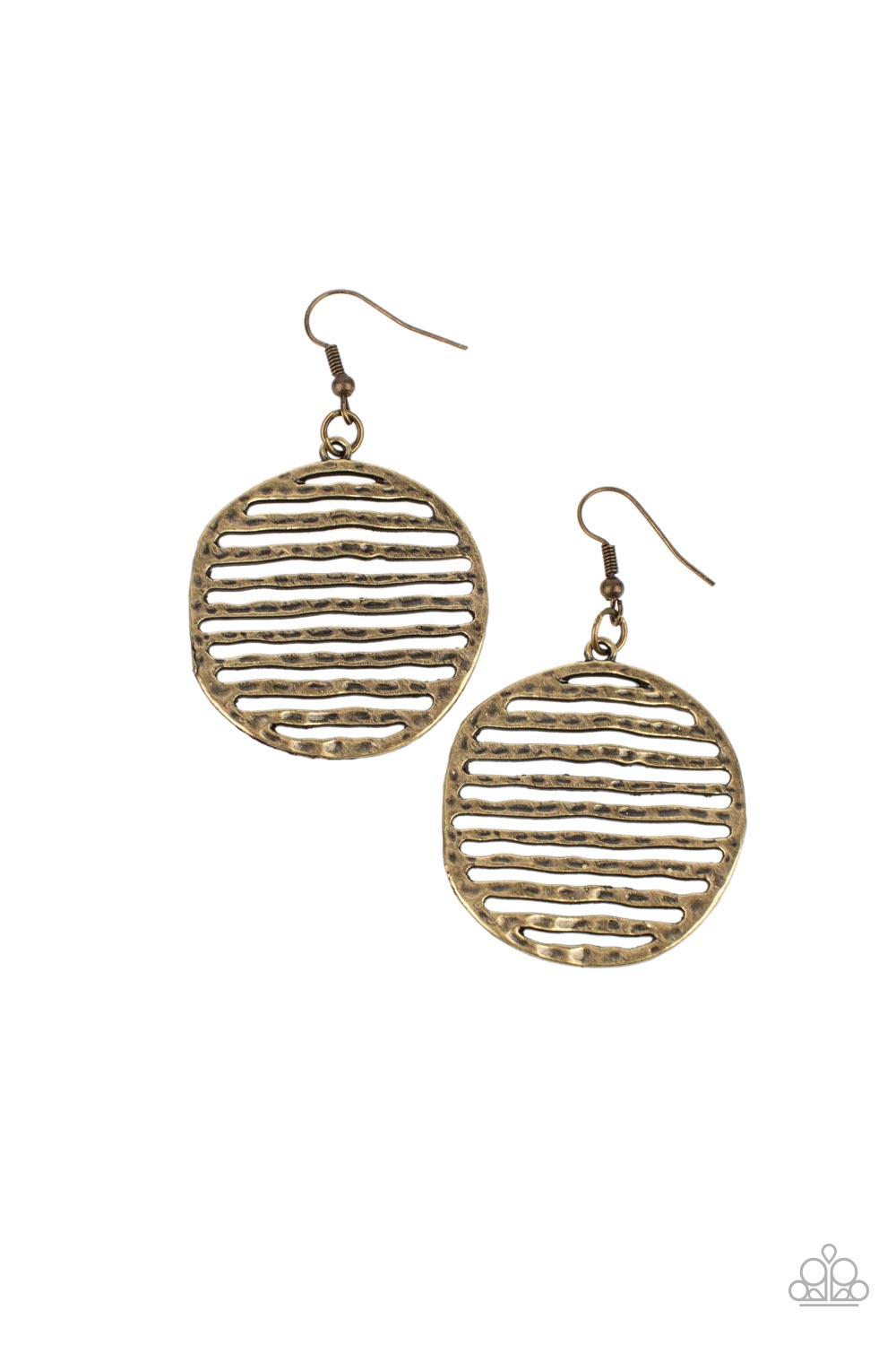 Paparazzi Earrings - Sunrise Stunner - Brass