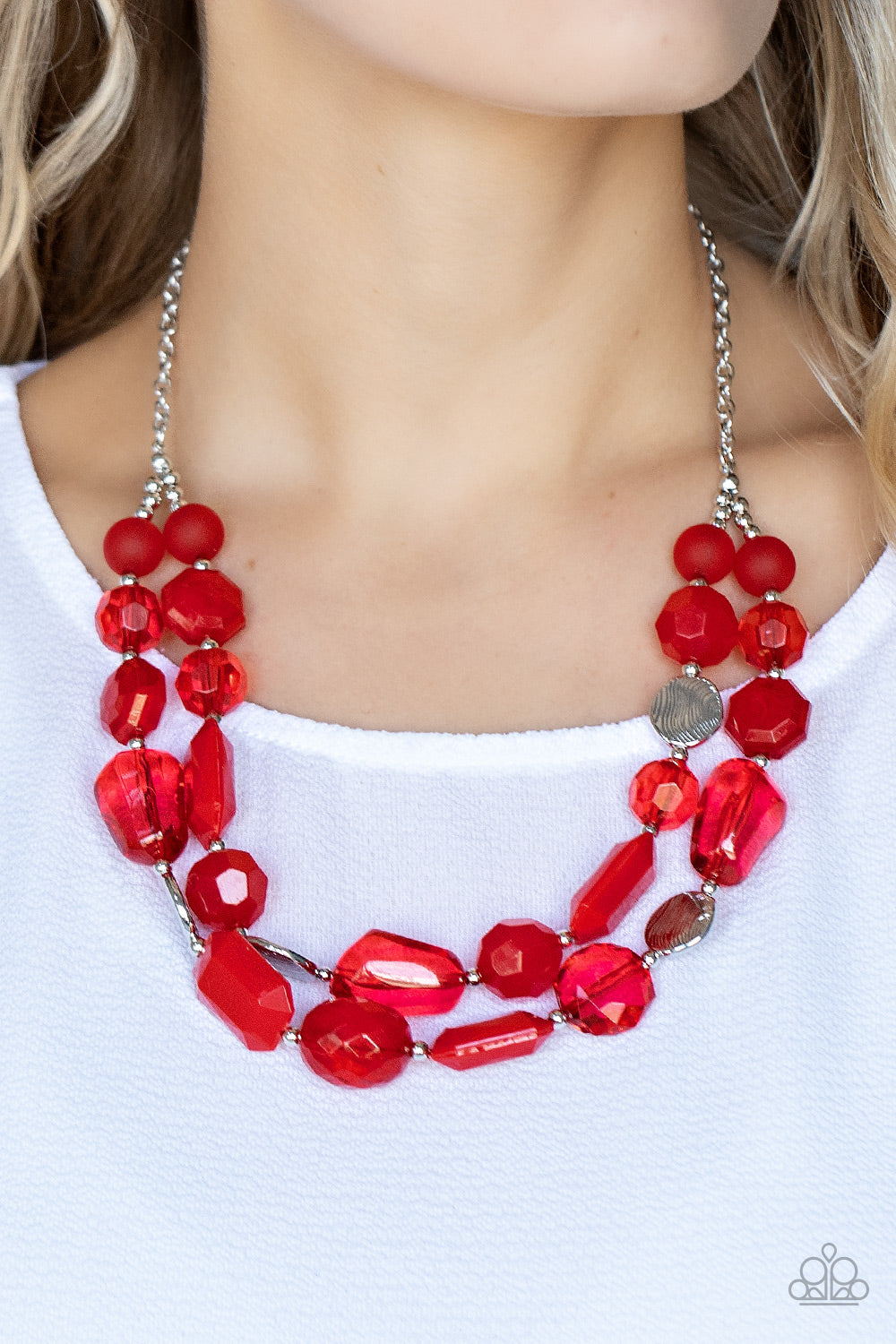 Paparazzi Necklace - Oceanic Opulence - Red