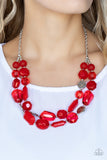 Paparazzi Necklace - Oceanic Opulence - Red