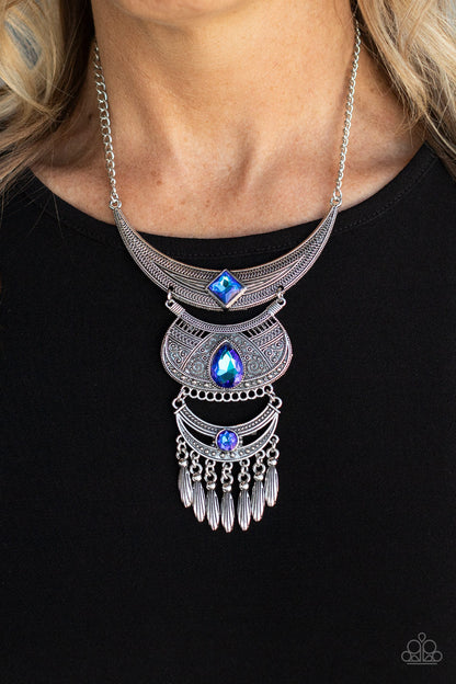 Paparazzi Necklace - Lunar Enchantment - Blue - Convention 2021