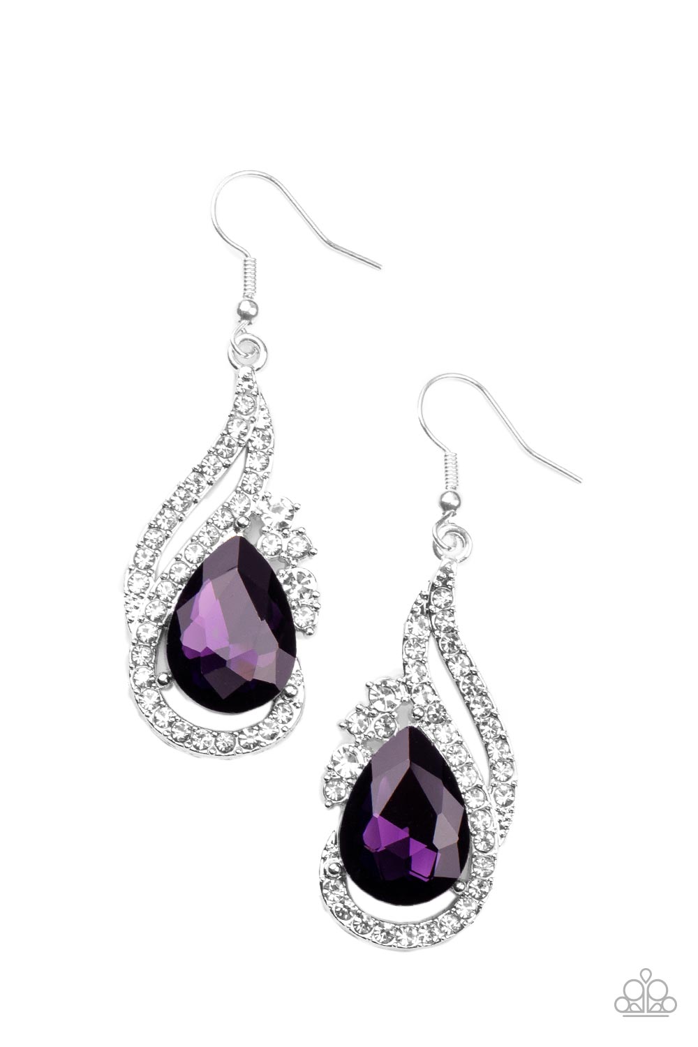 Paparazzi Earrings - Dancefloor Diva - Purple