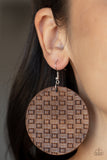 Paparazzi Earrings - WEAVE Me Out Of It - Brown