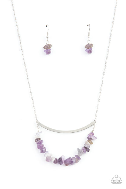 Paparazzi Necklace - Pebble Prana - Purple