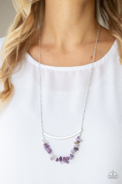 Paparazzi Necklace - Pebble Prana - Purple