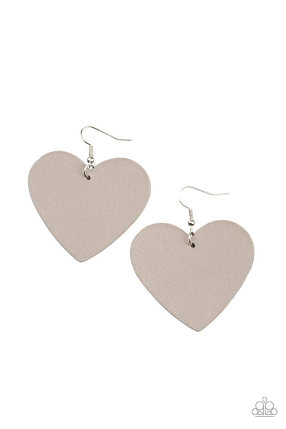 Paparazzi Earrings - Country Crush - Gray