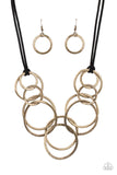 Paparazzi Necklace - Spiraling Out of COUTURE - Brass
