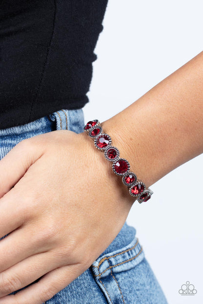 Paparazzi Bracelet - Phenomenally Perennial - Red