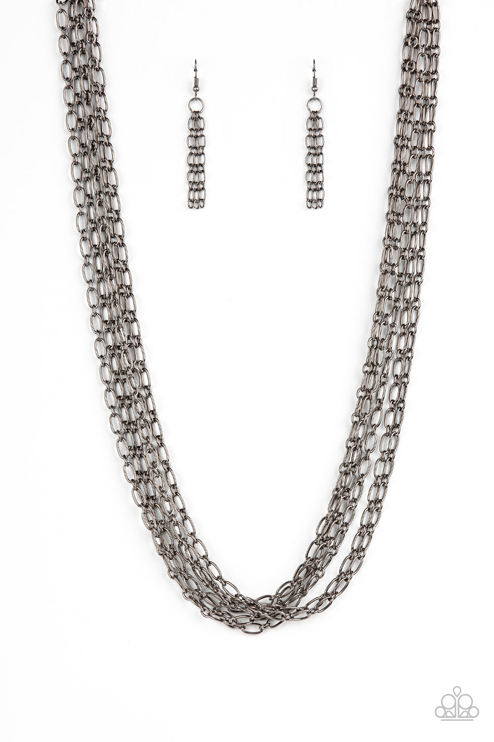 Paparazzi Necklace - Dynamite Dynamo - Black