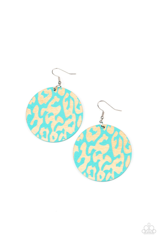 Paparazzi Earrings - Catwalk Safari - Blue