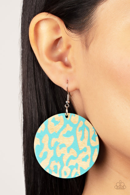 Paparazzi Earrings - Catwalk Safari - Blue