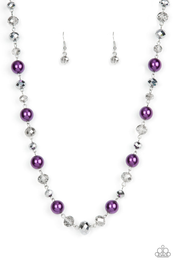 Paparazzi Necklace - Decked Out Dazzle - Purple