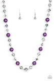 Paparazzi Necklace - Decked Out Dazzle - Purple