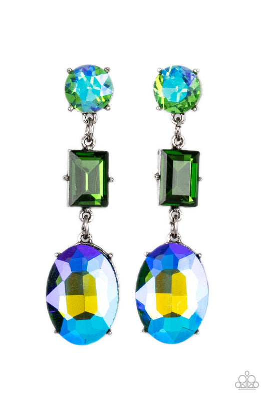 Paparazzi Earrings - Extra Envious - Green