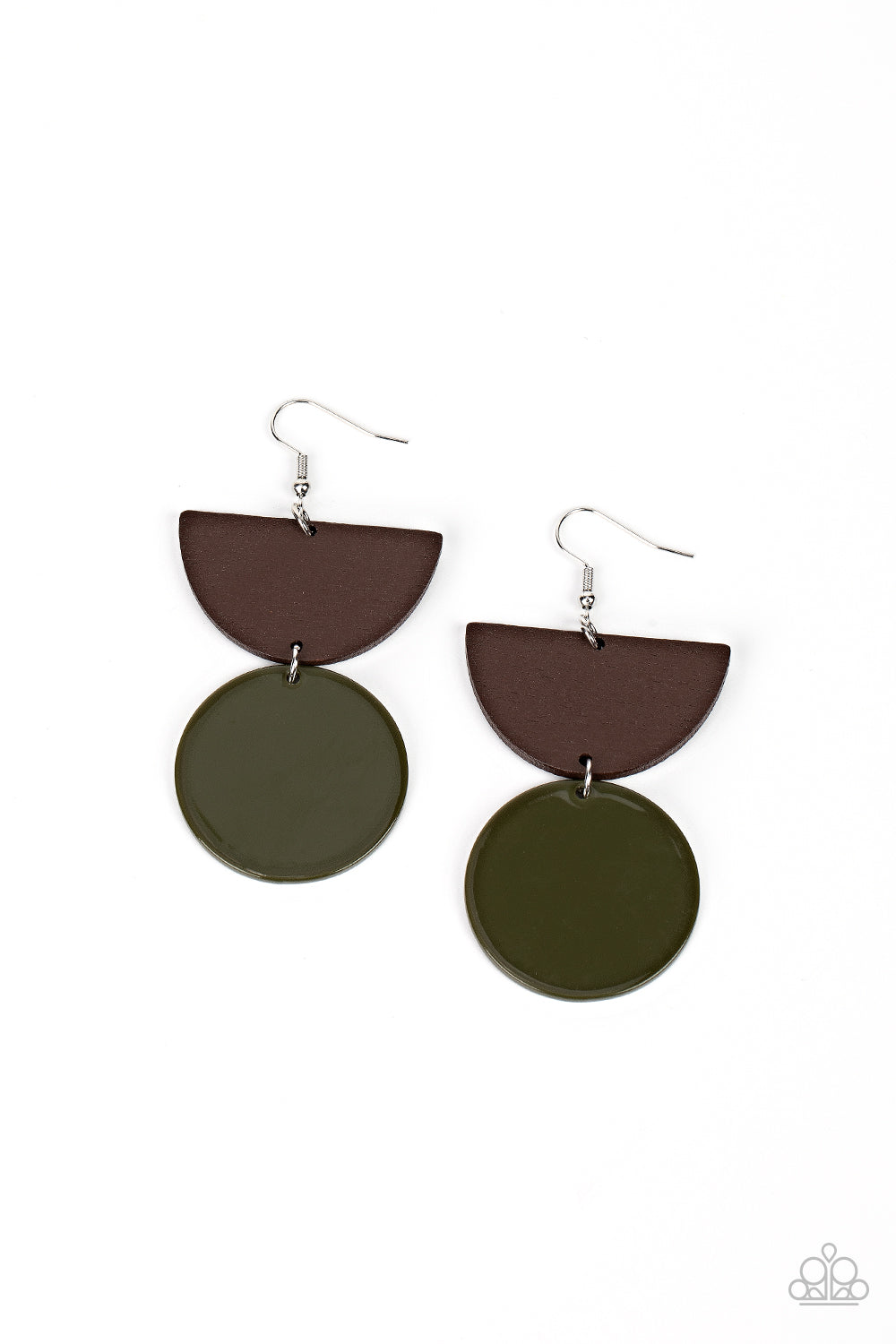 Paparazzi Earrings - Beach Bistro - Green