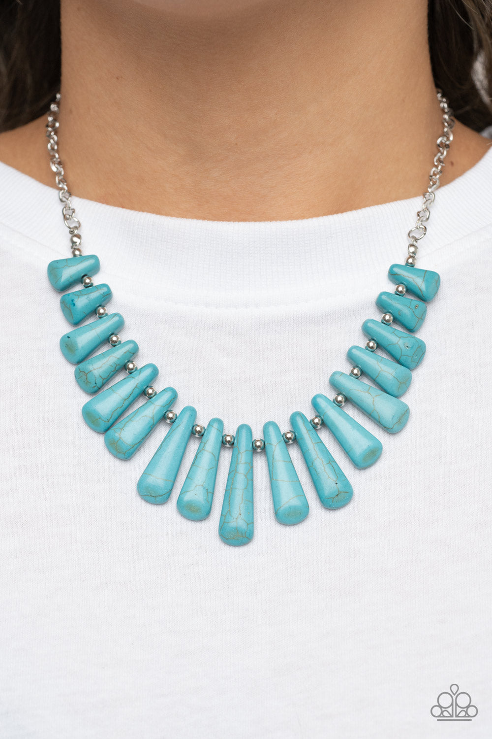 Paparazzi Necklace - Mojave Empress - Blue