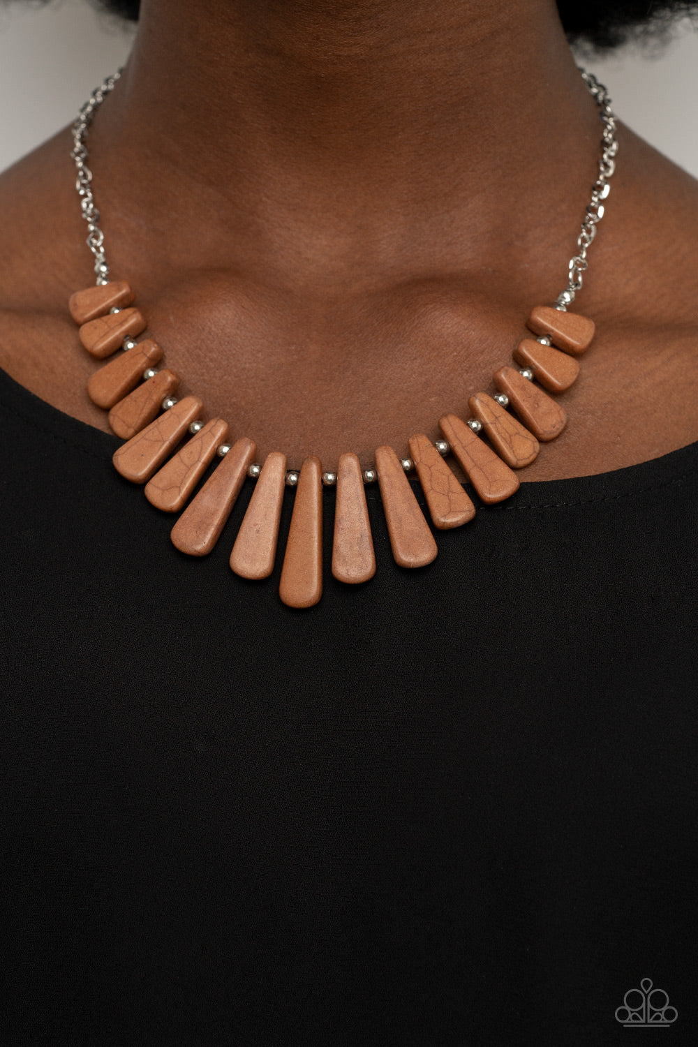 Paparazzi Necklace - Mojave Empress - Brown