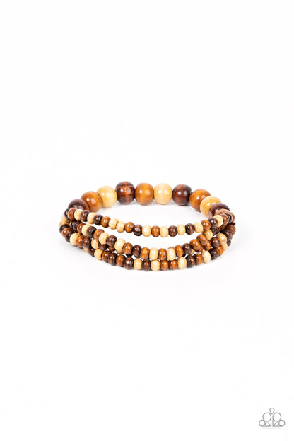 Paparazzi Bracelet - Oceania Oasis - Brown