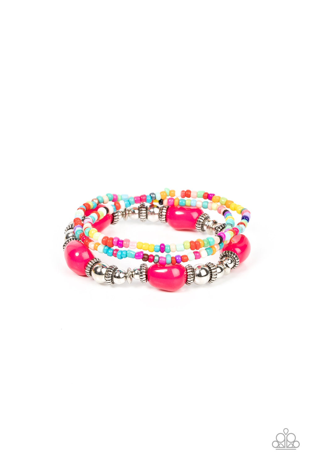 Paparazzi Bracelet - Confidently Crafty - Pink