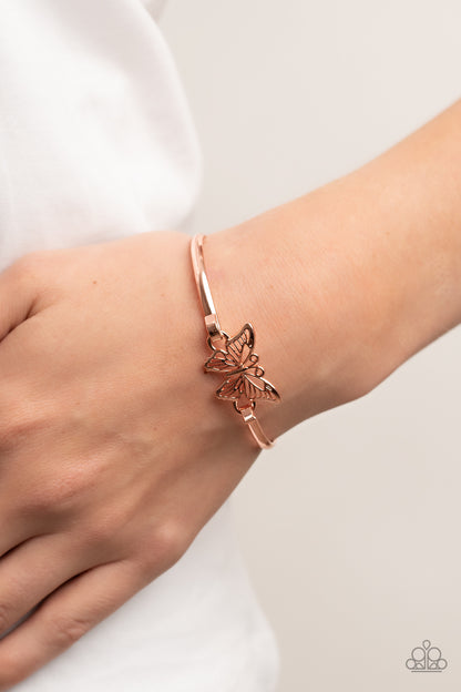 Paparazzi Bracelet - Did I FLUTTER? - Copper