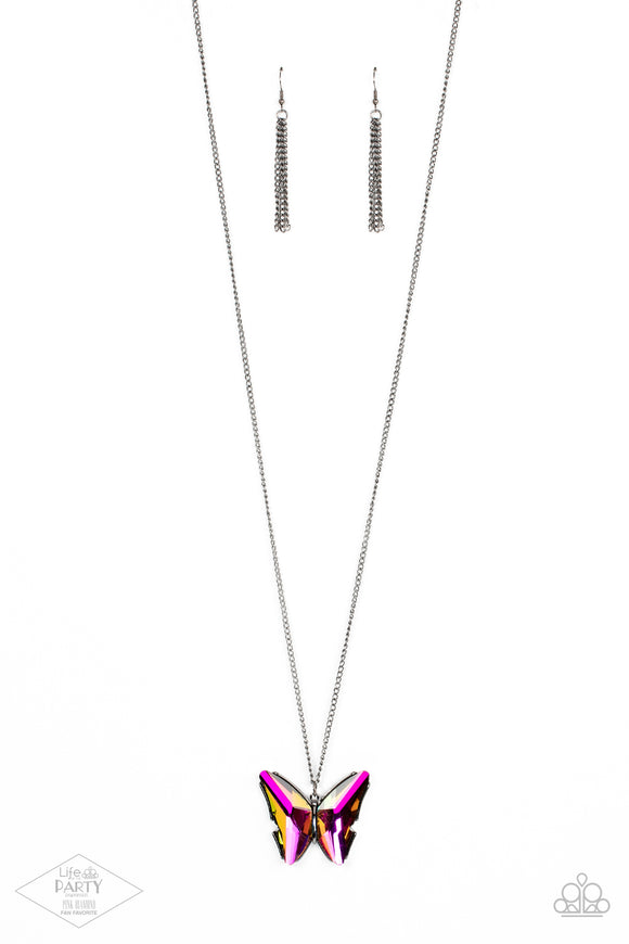 Paparazzi Necklace - The Social Butterfly Effect - Multi