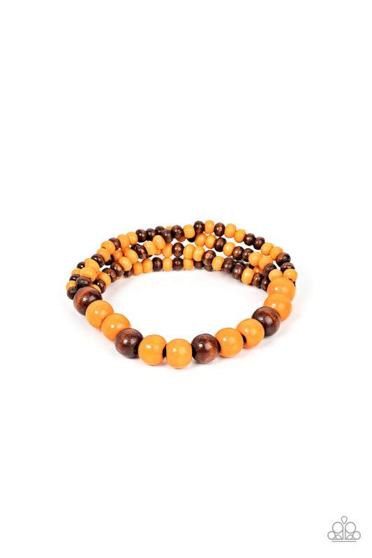 Paparazzi Bracelet - Oceania Oasis - Orange