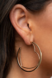 Paparazzi Earrings - Love Goes Around - Gold