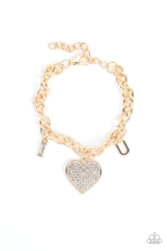 Paparazzi Bracelet - Declaration of Love - Gold