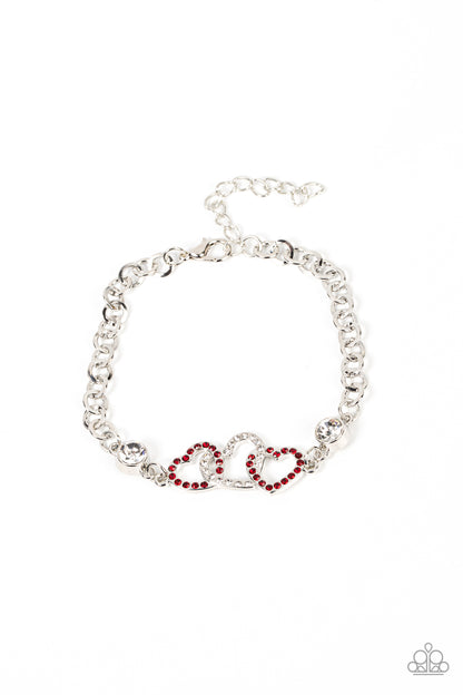 Paparazzi Bracelet - Desirable Dazzle - Red