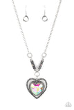 Paparazzi Necklace - Heart Full of Fabulous - Multi - Life of the Party - April 2022