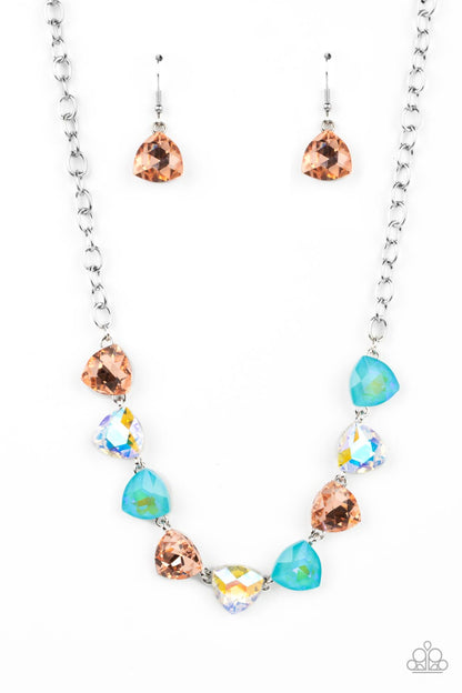 Paparazzi Necklace - Dreamy Drama - Orange