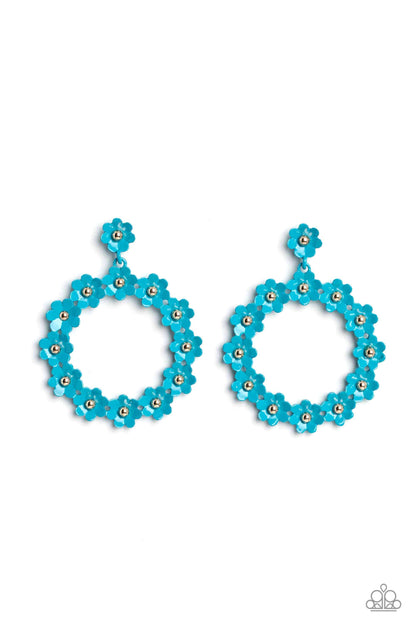 Paparazzi Earrings - Daisy Meadows - Blue