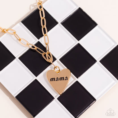 Paparazzi Necklace - Mama Cant Buy You Love - Gold