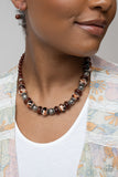 Paparazzi Necklace - Warped Whimsicality - Brown
