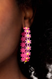 Paparazzi Earrings - Daisy Disposition - Pink