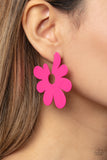 Paparazzi Earrings - Flower Power Fantasy - Pink
