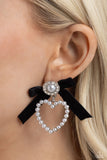 Paparazzi Earrings - BOW and Then - Black