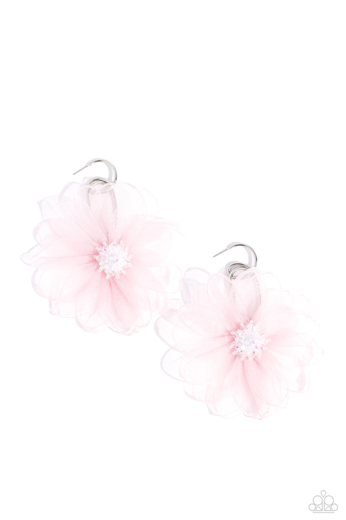 Paparazzi Earrings - Cosmopolitan Chiffon - Pink