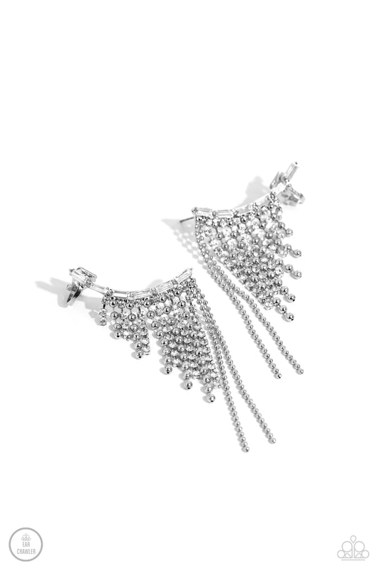 Paparazzi Earrings - Tapered Tease - White