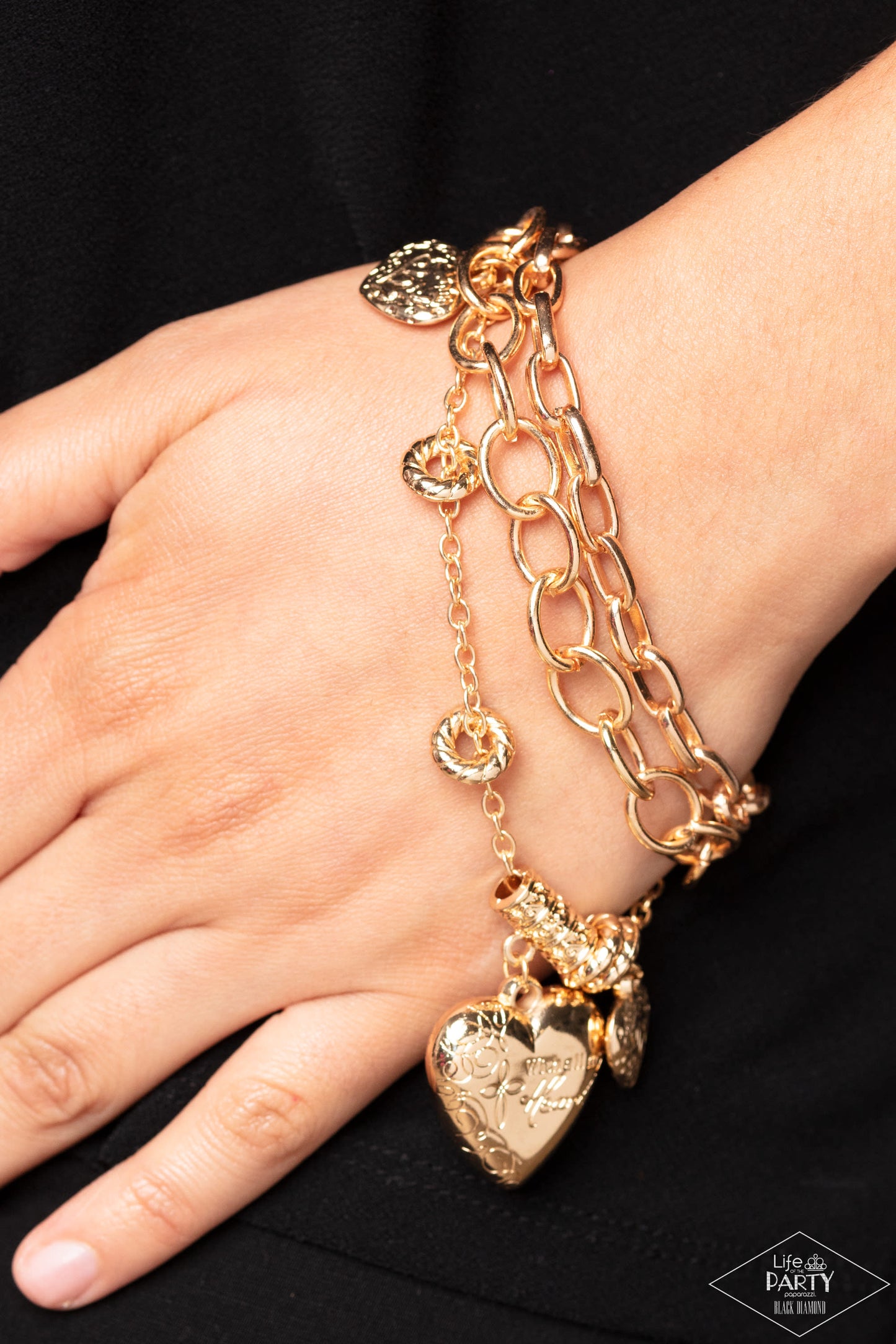 Paparazzi Bracelet - After My Own Heart - Gold