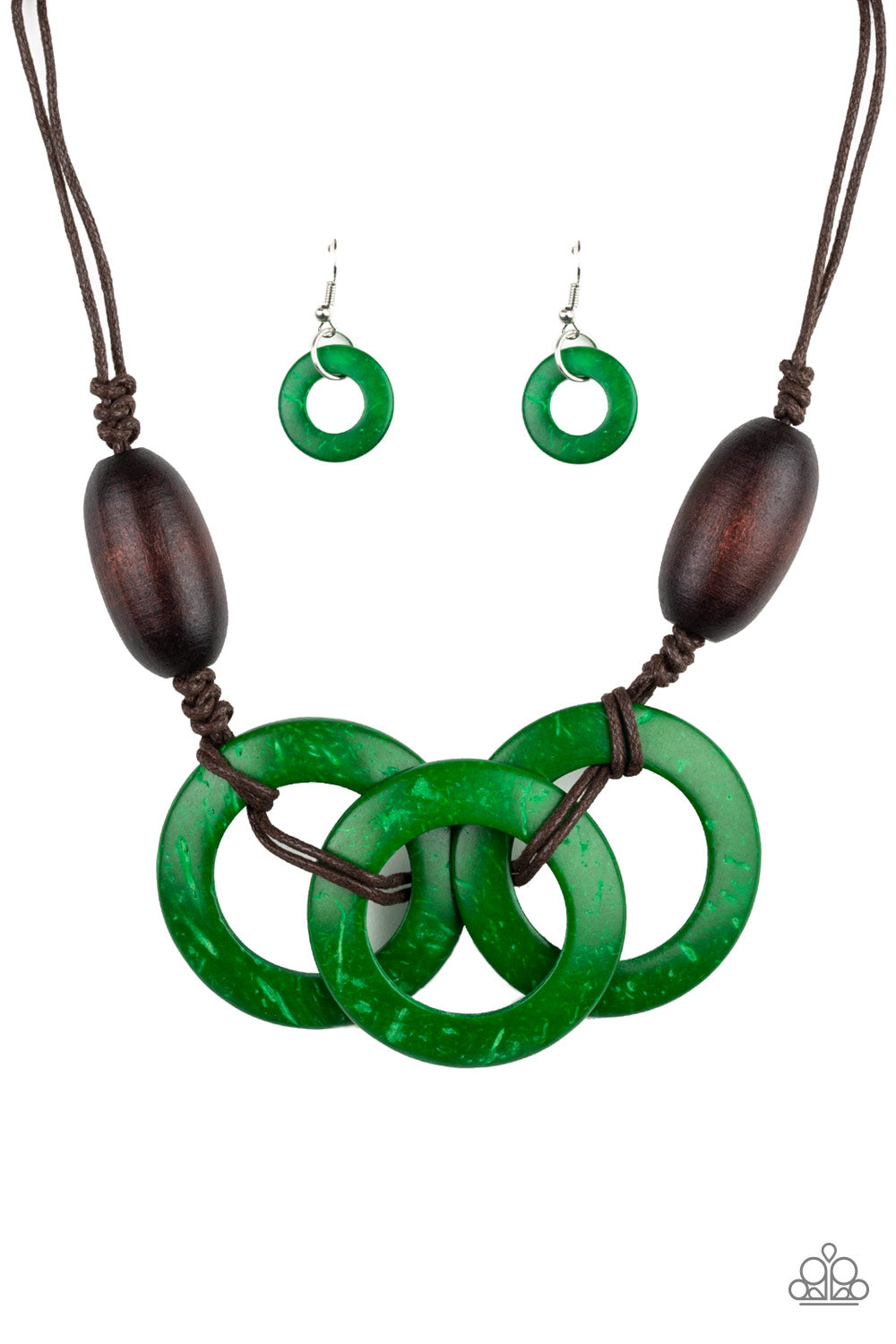 Paparazzi Necklace - Bahama Drama - Green