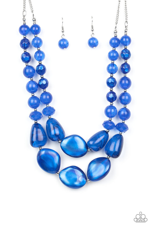 Paparazzi Necklace - Beach Glam - Blue