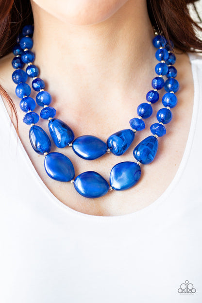 Paparazzi Necklace - Beach Glam - Blue