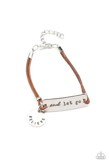 Paparazzi Bracelet - Believe and Let Go - Brown