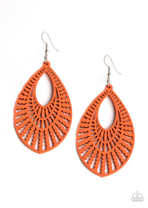 Paparazzi Earrings - Bermuda Breeze - Orange