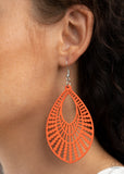 Paparazzi Earrings - Bermuda Breeze - Orange