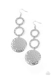 Paparazzi Earrings - Blooming Baubles - Silver