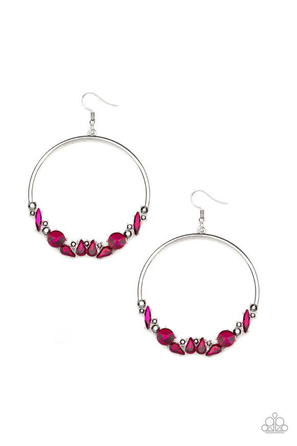Paparazzi Earrings - Business Casual - Pink