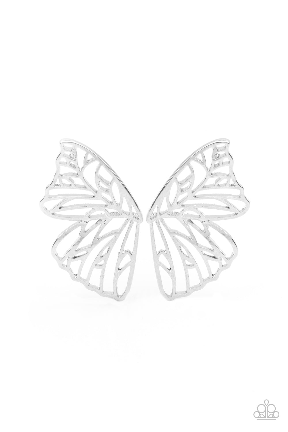 Paparazzi Life of the Party - Butterfly Frills - Silver - August 2021