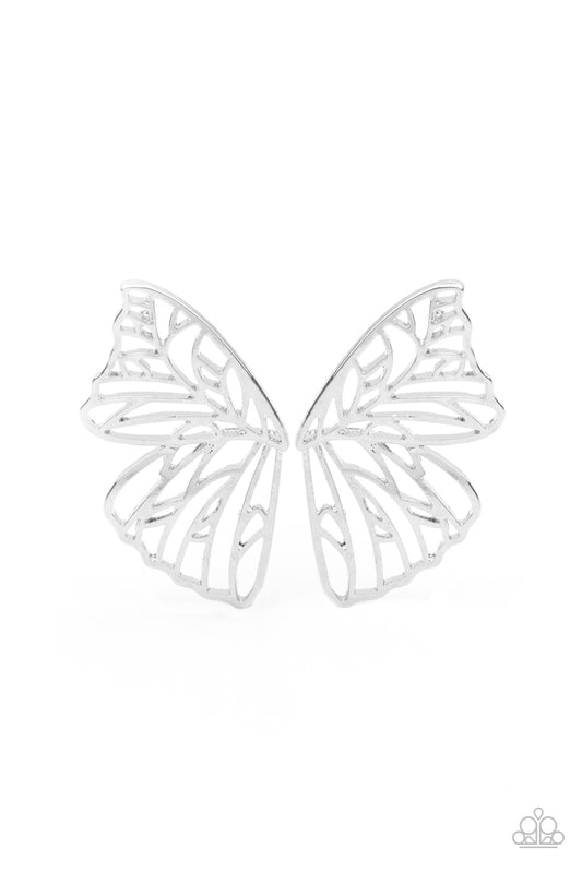 Paparazzi Life of the Party - Butterfly Frills - Silver - August 2021